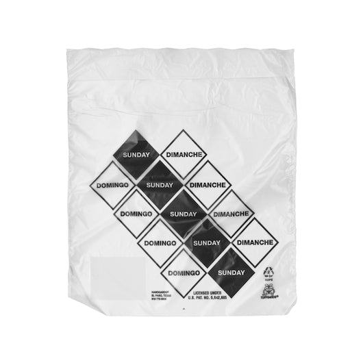 Handgards 2M High Density Black Sunday Preportioning Bag, 1 x 2000 x 2000 each Case - Food Wrap Bags