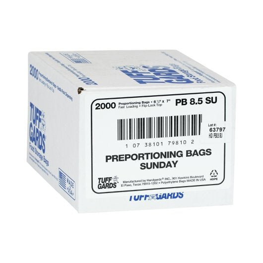 Handgards 2M High Density Black Sunday Preportioning Bag, 1 x 2000 x 2000 each Case - DOT product image 3