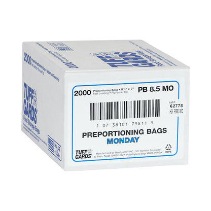Handgards 2M High Density Blue Monday Preportioning Bag, 1 x 2000 x 2000 each Case - DOT product image 2