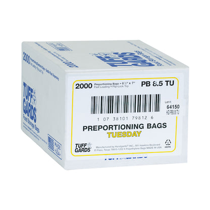 Handgards 2M High Density Yellow Tuesday Preportioning Bag, 1 x 2000 x 2000 each Case - DOT product image 2