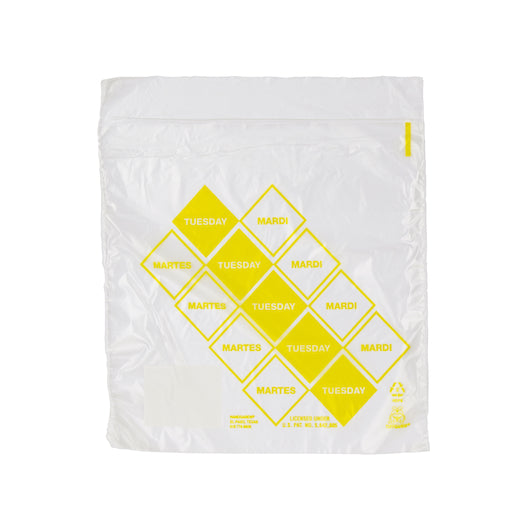 Handgards 2M High Density Yellow Tuesday Preportioning Bag, 1 x 2000 x 2000 each Case - Food Wrap Bags
