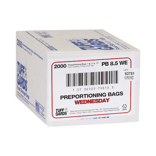 Handgards High Density 2M High Density Red Wednesday Preportioning Bag, 1 x 2000 x 2000 each Case - DOT product image 4