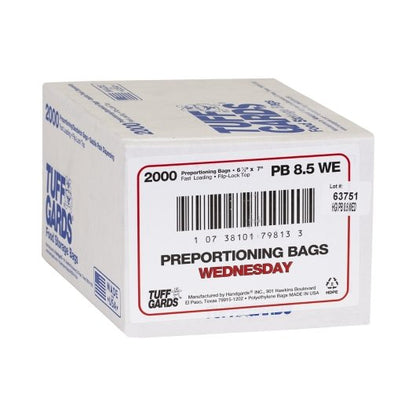 Handgards High Density 2M High Density Red Wednesday Preportioning Bag, 1 x 2000 x 2000 each Case - DOT product image 5