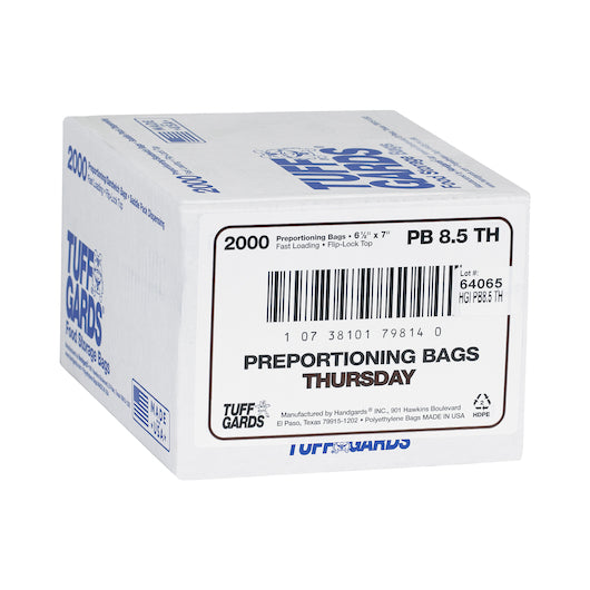 Handgards 2M High Density Brown Thursday Preportioning Bag, 1 x 2000 x 2000 each Case - DOT product image 2