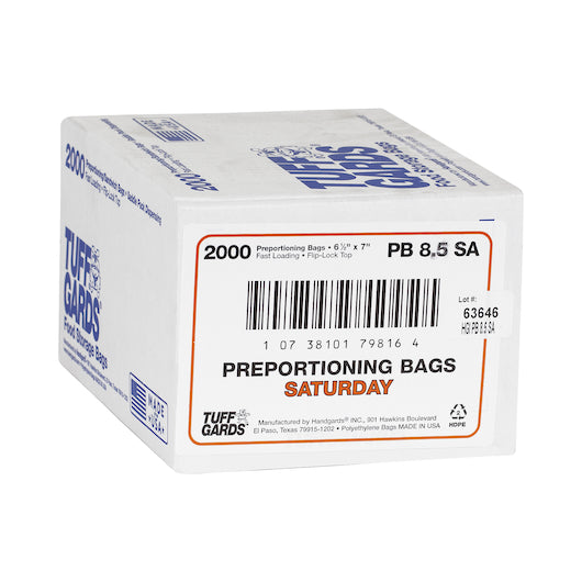 Handgards 2M High Density Orange Saturday Preportioning Bag, 1 x 2000 x 2000 each Case - DOT product image 2