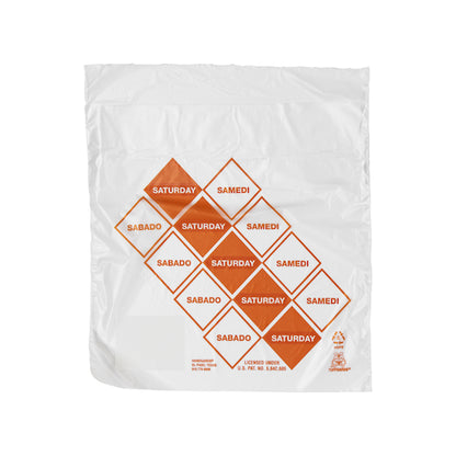 Handgards 2M High Density Orange Saturday Preportioning Bag, 1 x 2000 x 2000 each Case - Food Wrap Bags