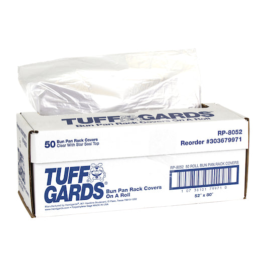 Handgards High Density Polyethylene Clear Roll Pack 52 Inch X 80 Inch Bun Rack Cover, 1 x 50 x 50 each Case - DOT product image 4