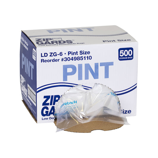 Handgards Low Density Recloseable Pint Clear Flat Stack Storage Bag, 1 x 500 x 500 each Case - DOT product image 4