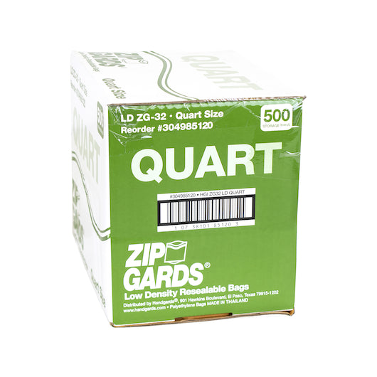 Hgi Low Density Recloseable 7 Inch X 8 Inch Quart Storage Bag, 1 x 500 x 500 each Case - DOT product image 2