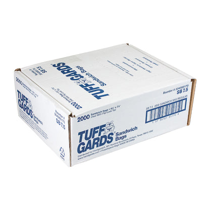 Hgi Handgards TuffGards 6.5 Inch X 7.5 Inch Clear with Flip-Lock Top Flat Pack High Density Sandwich Bag, 1 x 2000 x - DOT product image 4