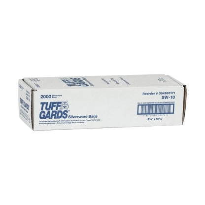 Tuffgards High Density 3.5 Inch X 10.75 Inch Flat Pack Silverware Bag, 1 x 2000 x 2000 each Case - GS1 closed shipping case image