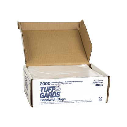 Tuffgards 6.5"X7" Sandwich Bag, 10 x 200 x 200 each Case - GS1 open-case image