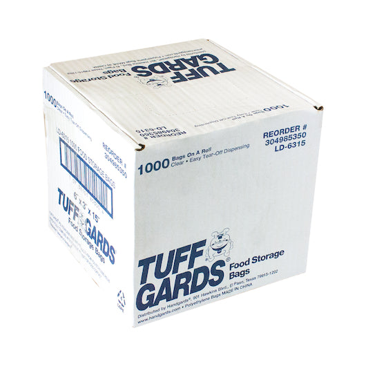 Bag Freezer/Storage Bag 6 Inch X 3 Inch X 15 Inch .6 Mil Low Density Roll Pack Easy Tear Clear Food Storage Bag, 1 x - GS1 closed shipping case image