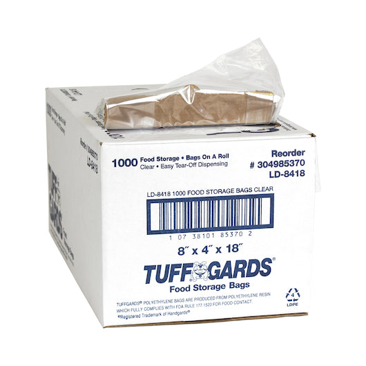 Handgards Low Density BAG LOW DENSITY POLY ROLL PACK 8X4X18 1.2ML., 2 x 500 x 500 each Case - DOT product image 5