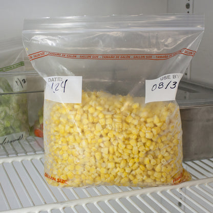 Zipgards 2.7 Mil Low Density Clear Resealable Gallon Size Dispenser Pack Freezer Bag, 1 x 200 x 200 each Case - GS1 product-in-use image