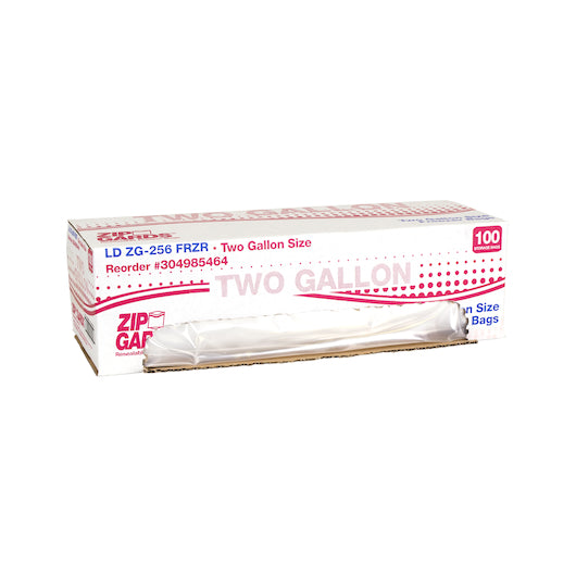Zipgards ZIPGARD FREEZER BAG TWO GALLON 2.7MIL, 1 x 100 x 100 each Case - GS1 open-case image