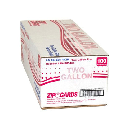 Zipgards ZIPGARD FREEZER BAG TWO GALLON 2.7MIL, 1 x 100 x 100 each Case - GS1 closed shipping case image