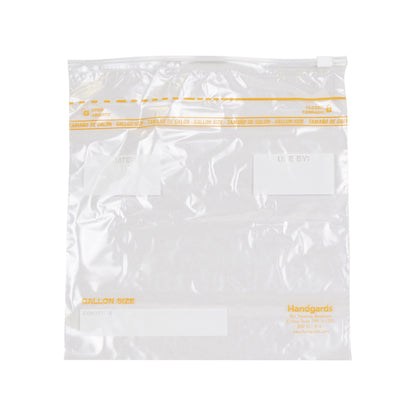 Handgards Food Storage Side Zip 1.75 MIL Low Density Clear Flat Pack Gallon Slide Zip Food Storage Bag, 1 x 250 x 250