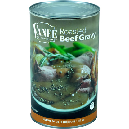 Vanee Roasted Beef Gravy, 12 x 50 oz Case - GS1 inner-pack image