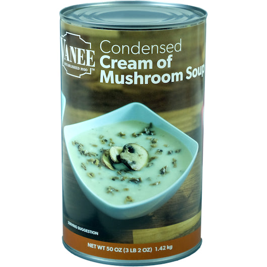 Vanee Cream Of Mushroom Soup, 12 x 50 oz Case - GS1 inner-pack image