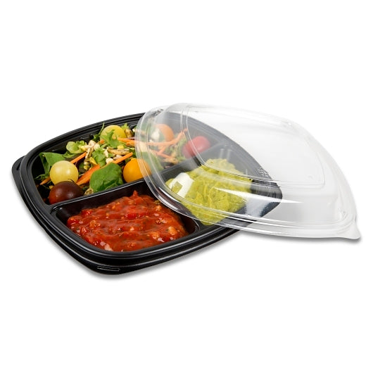 Forum Clear Plastic Forum 9 Inch Low Dome Vented Plate, 4 x 75 x 75 each Case - DOT product image 3