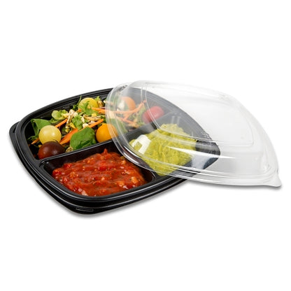 Forum Clear Plastic Forum 9 Inch Low Dome Vented Plate, 4 x 75 x 75 each Case - DOT product image 3