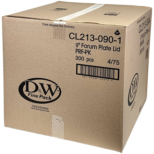 Forum Clear Plastic Forum 9 Inch Low Dome Vented Plate, 4 x 75 x 75 each Case - DOT product image 4