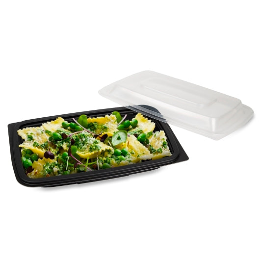 D & W Entree 10.25 Inch Oblong Flat Rim Vented Lid Cover, 4 x 60 x 60 each Case - DOT product image 2