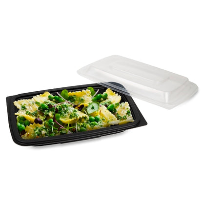 D & W Entree 10.25 Inch Oblong Flat Rim Vented Lid Cover, 4 x 60 x 60 each Case - DOT product image 2