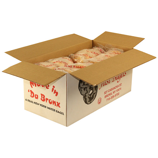 Just Bagels 4 Ounce Sliced Everything Bagel, 8 x 6 each Case - DOT product image 2
