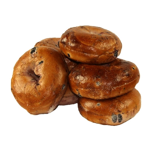 Just Bagels Sliced Blueberry Bagels, 8 x 6 each Case - Breads, Rolls & Buns