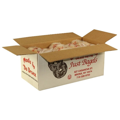 Just Bagels Sliced Plain Bagels, 10 x 6 each Case - Breads, Rolls & Buns