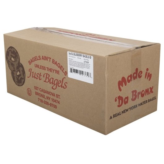 Just Bagels Sliced Blueberry Bagels, 10 x 6 each Case - DOT product image 3
