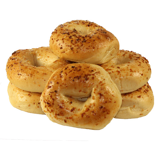 Just Bagels Retail Onion Bagels, 8 x 6 each Case - Breads, Rolls & Buns