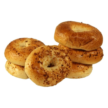 Just Bagels Retail Garlic Bagels, 8 x 6 each Case - Breads, Rolls & Buns