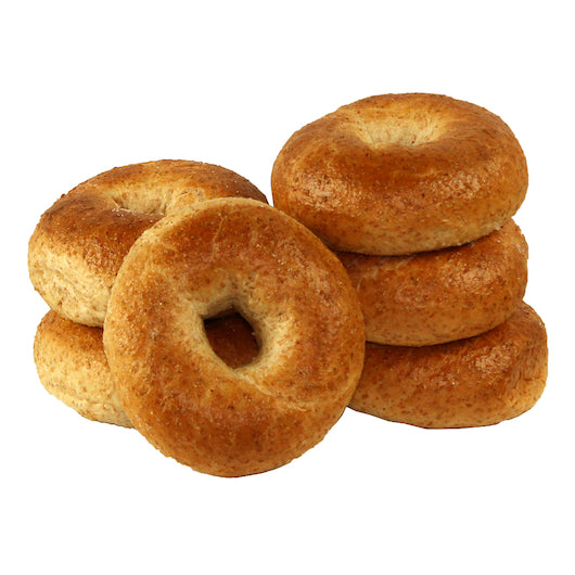 Just Bagels Retail Wheat Bagels, 8 x 6 each Case - Breads, Rolls & Buns