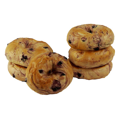 Just Bagels Retail Blueberry Bagels, 8 x 6 each Case - Breads, Rolls & Buns