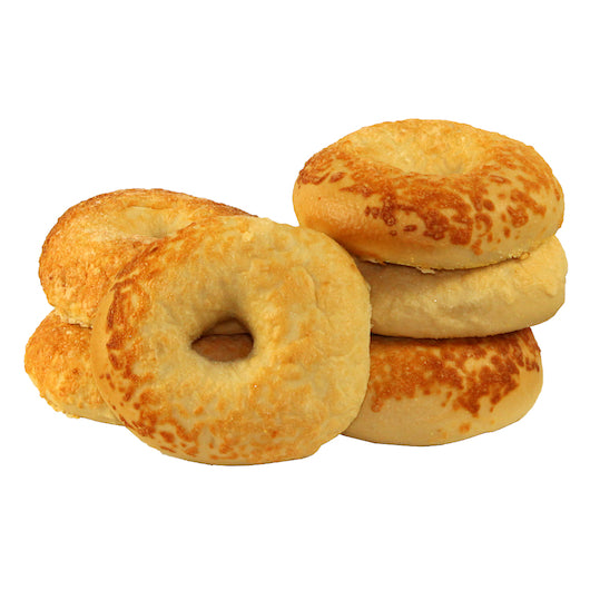 Just Bagels Retail Asiago Cheese Bagels, 8 x 6 each Case - Breads, Rolls & Buns