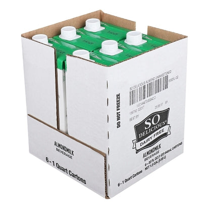 So Delicious Dairy Free Aseptic Unsweetened Almond Milk, 6 x 32 fl oz Case - DOT product image 7
