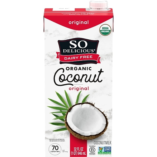 So Delicious Dairy Free Original Aseptic Coconut Milk, 12 x 32 fl oz Case - DOT product image 6
