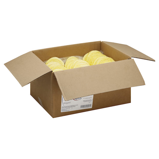Papetti Table Ready 4.5'' Fully-Cooked, Round, Scrambled Egg Patties with Medium Browning & Pepper, 1 x 20 lb Case - DOT product image 3