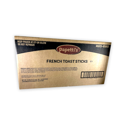 Papetti Table Ready Fully Cooked Plain French Toast Sticks, 1 x 16.25 lb Case - DOT product image 4