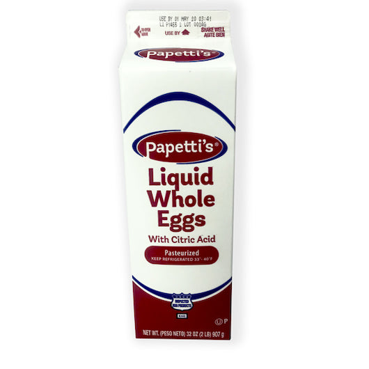 Papetti's Liquid Whole Eggs with Citric Acid, 15 x 2 lb Case - Cheese & Dairy