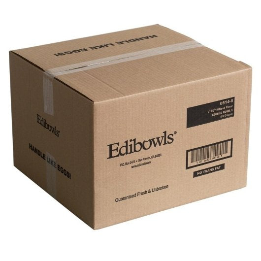 Edibowls Traditional 7.5 Inch Salad Shell Flour 8 CNT, 1 x 48 ct Case - DOT product image 2