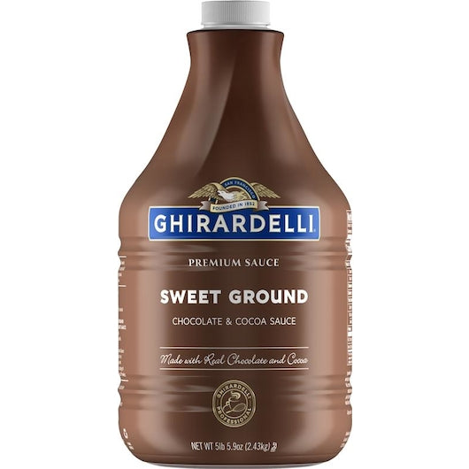 Ghirardelli Sweet Ground Chocolate Sauce, 6 x 85.9 oz Case - Condiments & Sauces