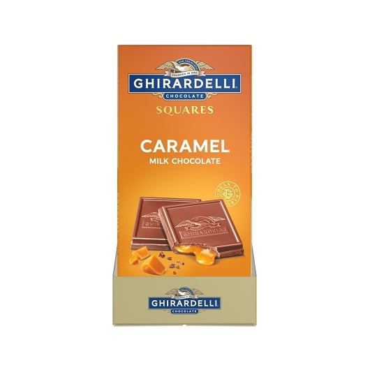 Ghirardelli Caramel Milk Chocolate Squares Bar, 10 x 0.3 lb Case - Candy & Confections - image 2