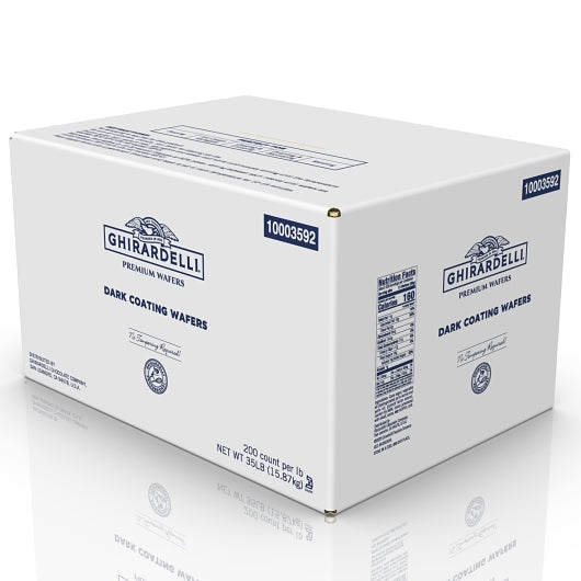 Ghirardelli Dark Coating Wafers, 1 x 35 lb Case - Bakery & Desserts - image 2