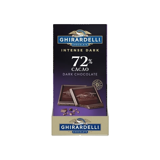 Ghirardelli Intense Dark 72% Cacao Twilight Delight Bar, 12 x 0.219 lb Case - DOT product image 2