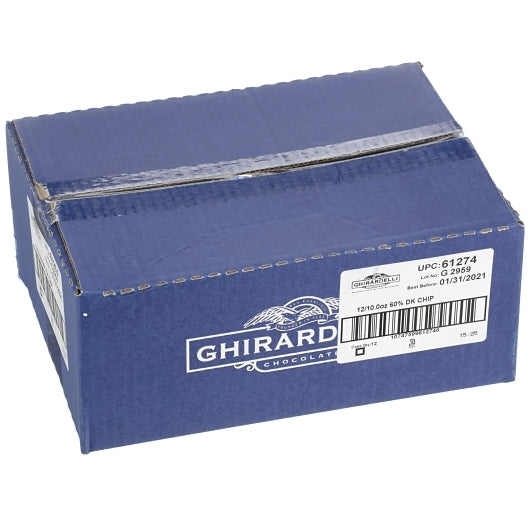 Ghirardelli 60% Cacao Bittersweet Chocolate Baking Chip, 12 x 0.64 lb Case - DOT product image 6