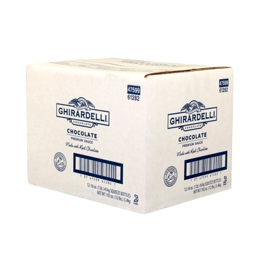 Ghirardelli Squeeze Bottle Black Label Chocolate Sauce, 12 x 16 oz Case - DOT product image 3
